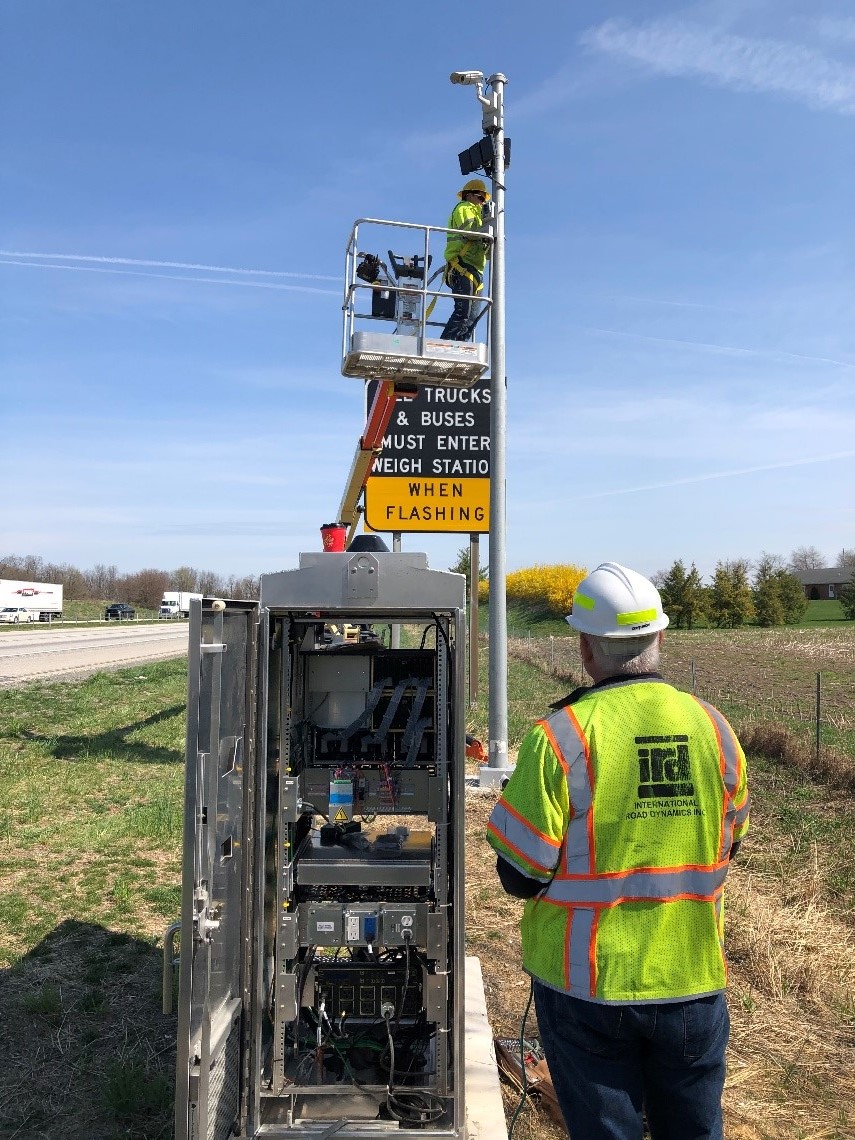 Installing Virtual Weigh Station VWS Components in Pennsylvania